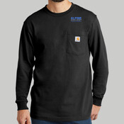 Lt.Blue:  - CTK126.apf - Workwear Pocket Long Sleeve T Shirt